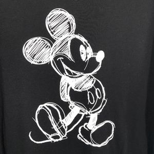 Disney Mickey Mouse Black Baseball T-Shirt
